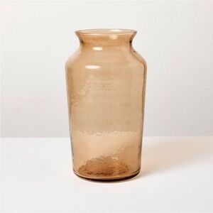 Hearth & Hand w/Magnolia 14" Tan Glass Decorative Flower Vase